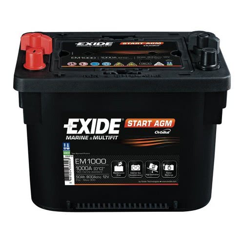 EXIDE Maxxima batteries with  AGM technology