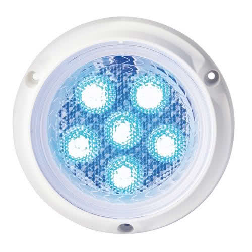 Round LED underwater light for hull/stern mirror 14W