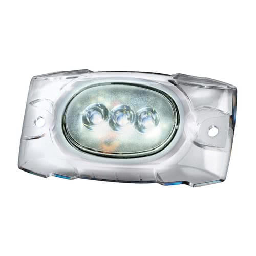 Underwater LED light for hull/transom