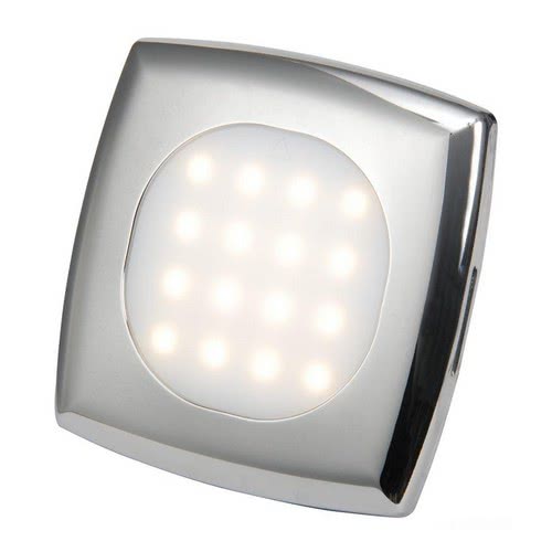 Square LED ceiling light for recess mounting