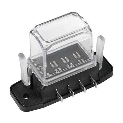 Watertight blade fuse holder with deep lid
