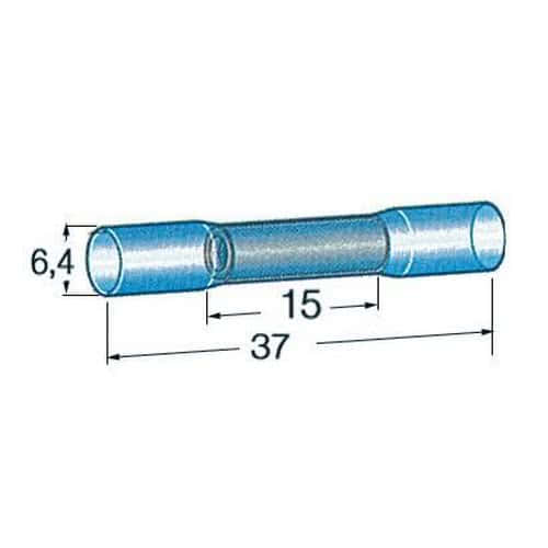 Pre-insulated heat-shrinkable tube for sealing joints, 2 cables
