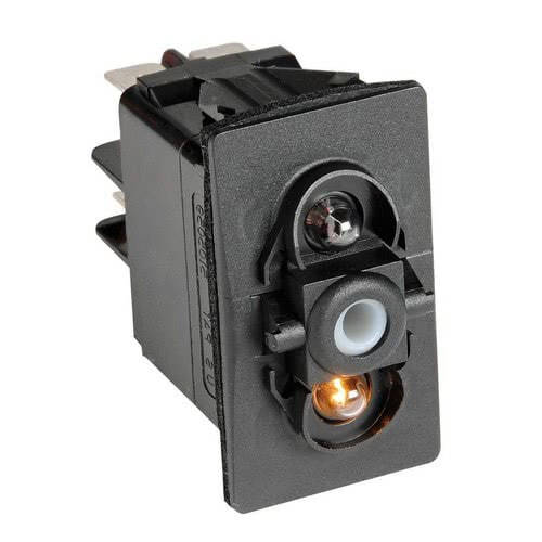 Marina R II dual LED rocker switch, IP56 watertight