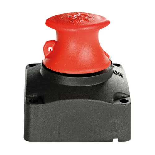 Battery switch, flat-mounting model without recess fitting