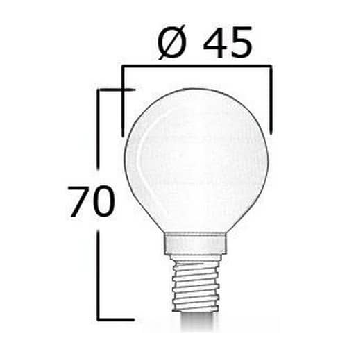 Bulb E14 24 V 25 W