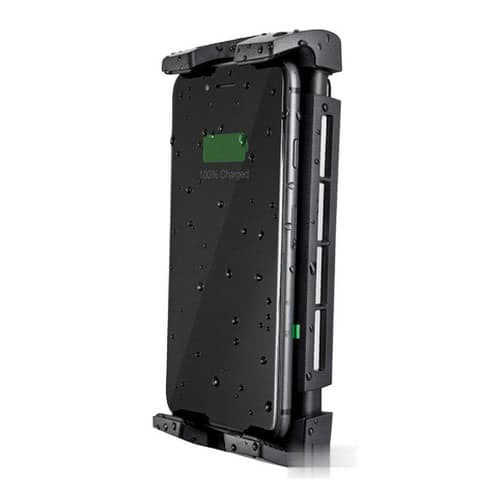 Cell phone case with ROKK ACTIVE wireless and watertight battery charger