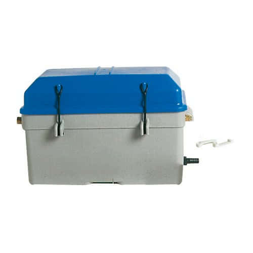 Battery box, watertight with ventilation