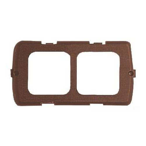 Double mounting kit brown