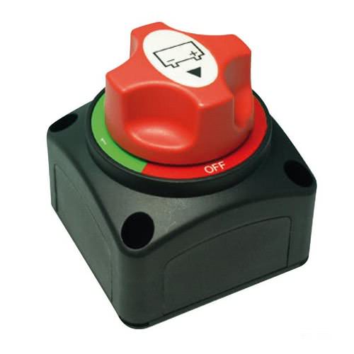 Countertop battery switch with removable key