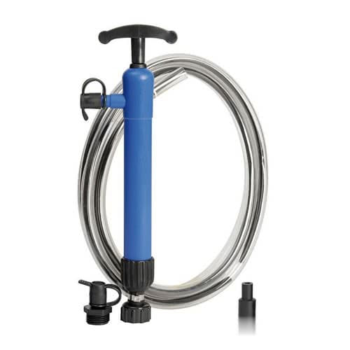 Double acting hand pump, designed to suction oil