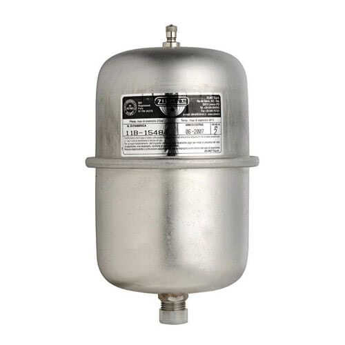 Universal accumulator tank for fresh water pumps and water heaters