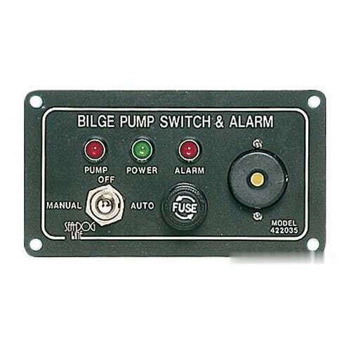 Panel switch for electric bilge pumps