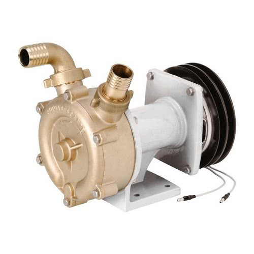 Bronze self-priming impeller pump with electromagnetic clutch