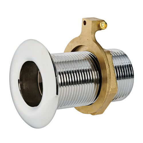 Brass threaded skin fitting