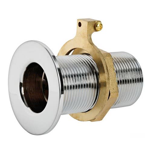 Flush threaded skin fitting