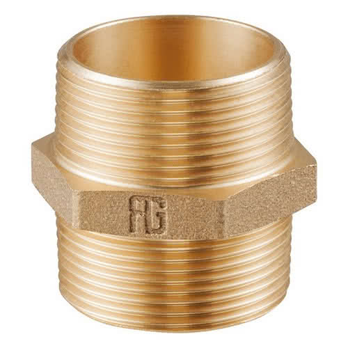 Niples doppio M-M in bronzo GUIDI