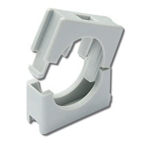 Fastening clip for hoses and cables