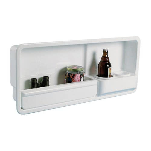 Side housing fitted with two glass/can/small bottle holder