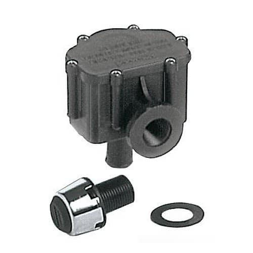 Sfiato carburante P-TRAP esterno a vista in acciaio inox