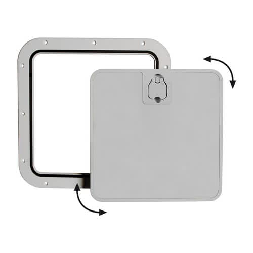 Inspection hatch with removable front lid