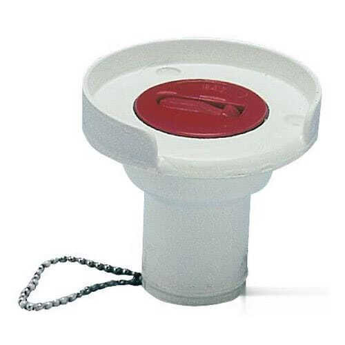 Tappo carburante a norme CE in Nylon/Fiberglass di colore bianco