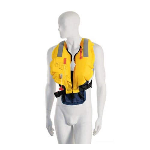 Belt-fixing self-inflatable lifejacket - 150 N (EN ISO 12402-3)