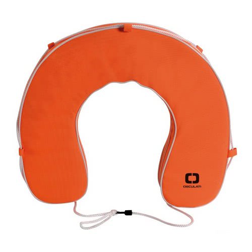 Horseshoe lifebuoy with pull-out cover. 80% thickness.