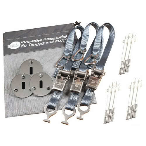 Ratchet tie-down straps with quick recessed coupling RAPID MARINE