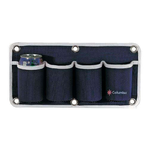 COLUMBUS 2-place glass/can holder pouch