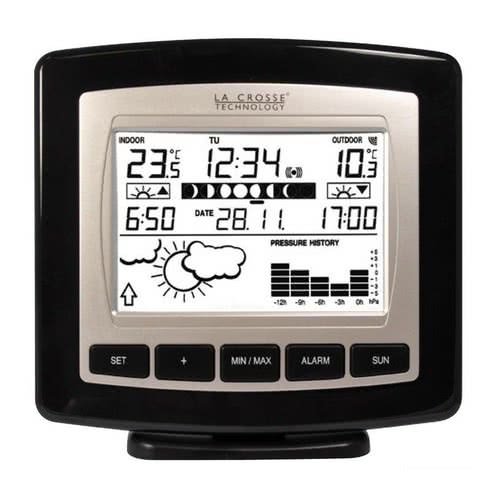 Compact radio-controlled weather station