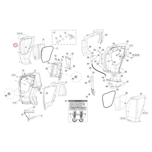ETEC G2 3.4L radical red Port side panel - From 200ho to 300