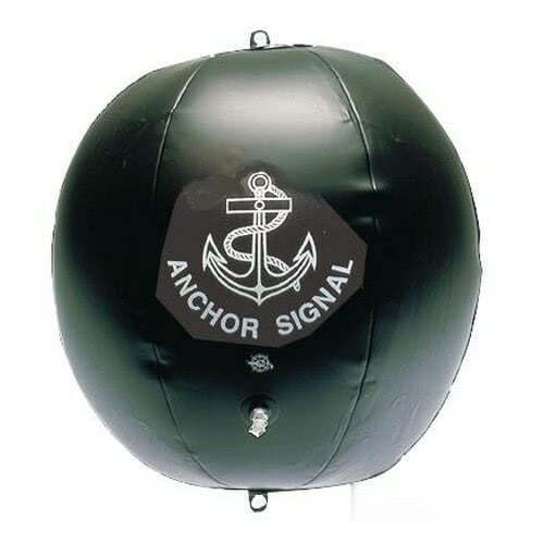 Black inflatable signal ball