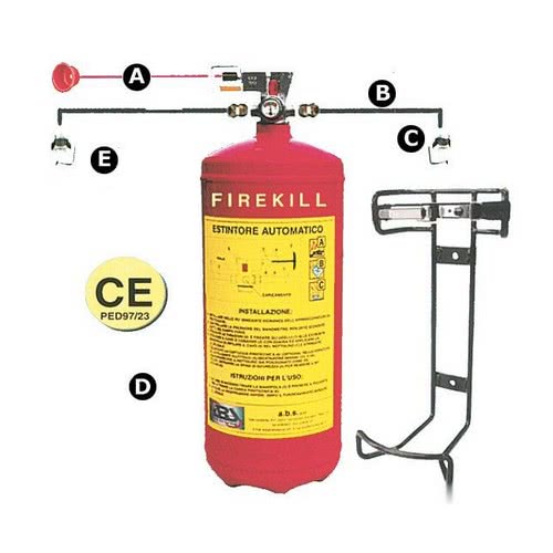 RINA-approved automatic fire extinguishing system