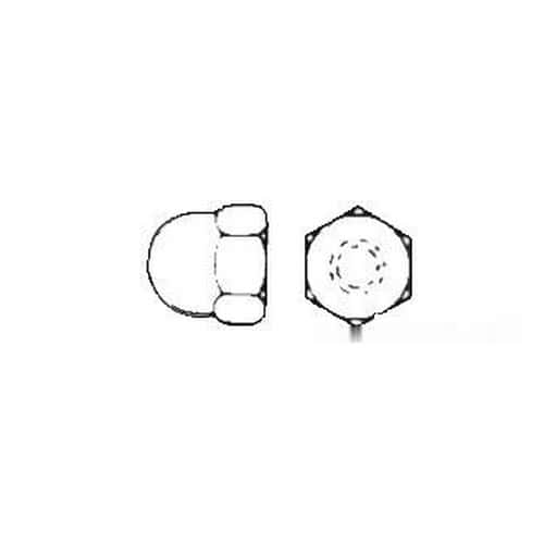 Domed cap hexagon nut UNI 5721 DIN 1587