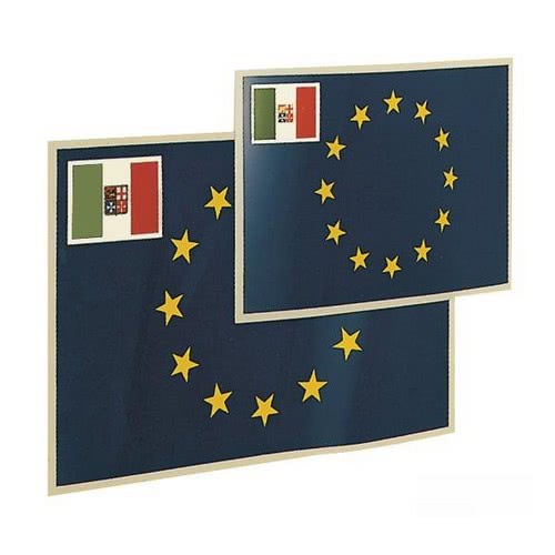 Adhesive flag Europe 15x22cm