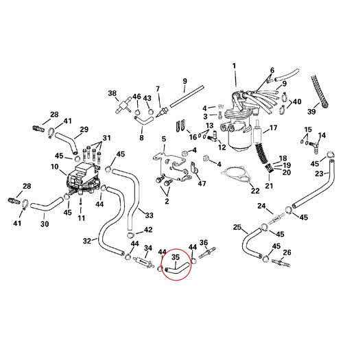 Hose Evinrude Johnson BRP