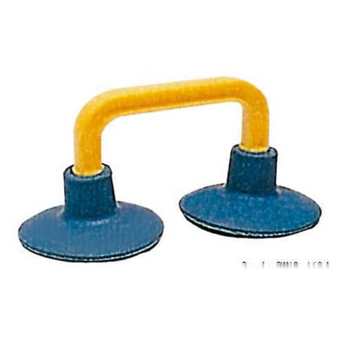 Special handle fitted with rubber suction pads