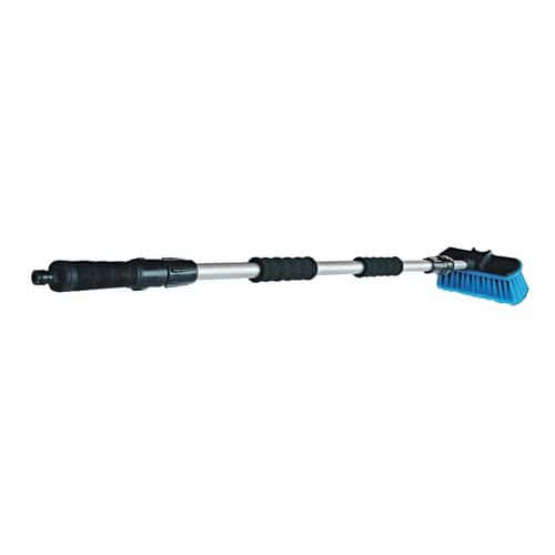 Anodized aluminium telescopic brush with rotational closing tap.