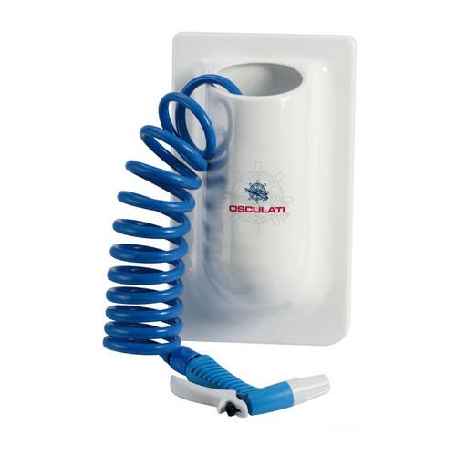 Contenitore verticale con tubo acqua spiralato