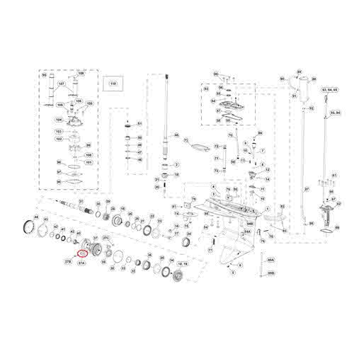 Anode Prop Shaft for Evinrude G2