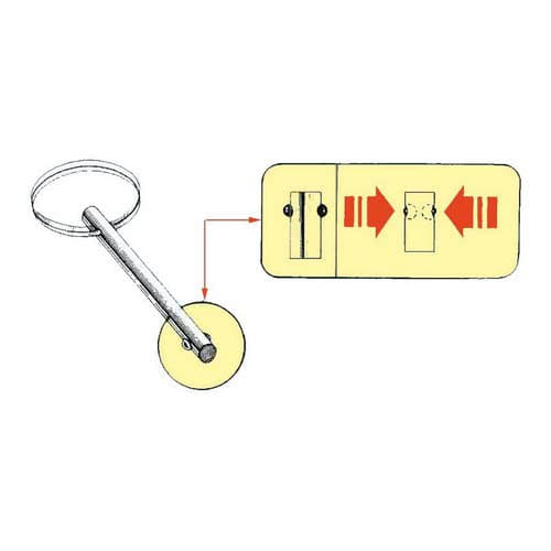 Stainless steel self-locking pin with double bearing lock