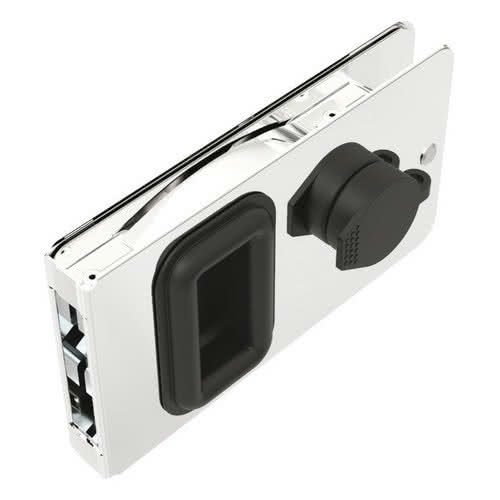 Flush closure for entrance doors