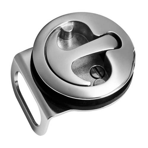 Toilet lock for open boats with lock/unlock from the inside