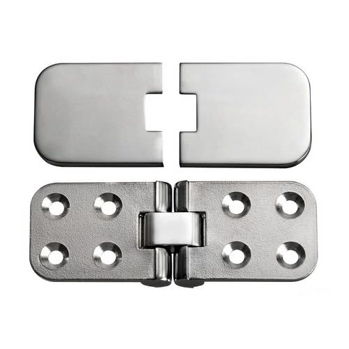 Foldable precision hinge, 180° rotation and screw cover