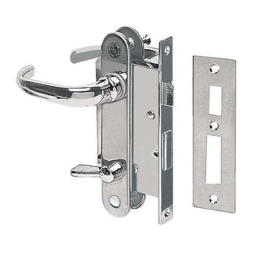 Lock for W.C. units, fitted with internal locking system