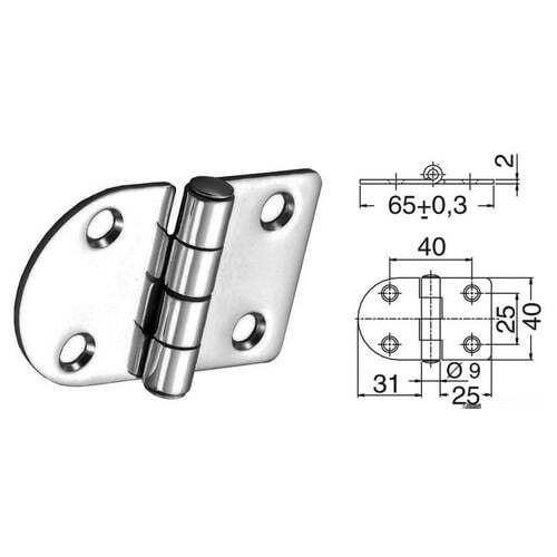 Hinges 2 mm thickness