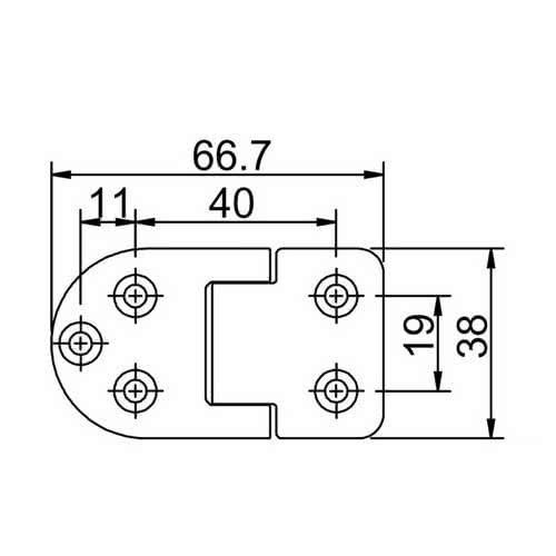 Self-supporting hinge
