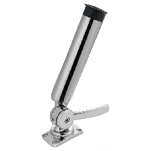 Swivelling rod holder in stainless steel 316