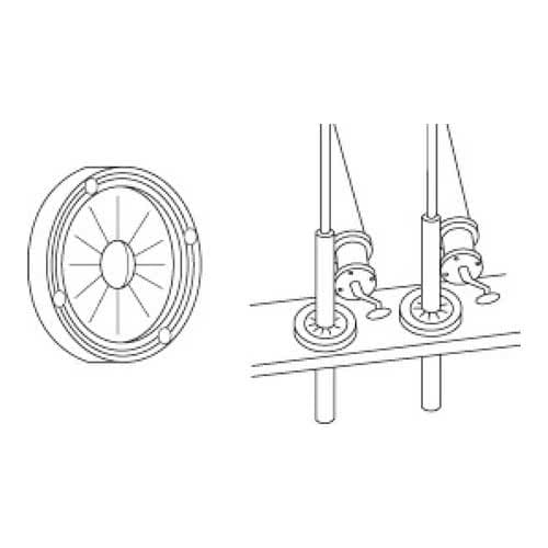 Supporto in gomma passacavo