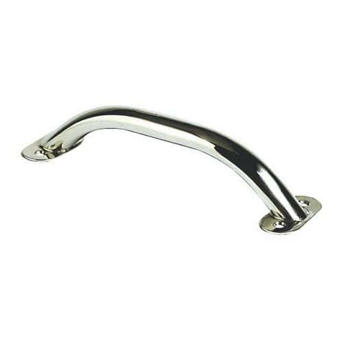 Oval pipe handrail with screws